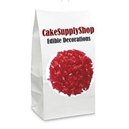 Red Cake & Cupcake Decoration Sparkle Flakes Sprinkles