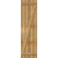 thumbnail image 5 of 21 1/2"W X 77"H Timbercraft Four 5 3/8" Boards Joined Board-N-Batten Shutters W/Z-Bar, Rough Sawn Western Red Cedar (Per Pair), 5 of 13