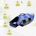 thumbnail image 3 of CHOK Dog Life Jacket with Reflective Stripes- Portable Dog Swimsuits Jacket Vest  Adjustable Dog Floating Jackets with Rescue Handle for Small Medium Dogs  Safety Life Vest for Swim Surf, 3 of 6