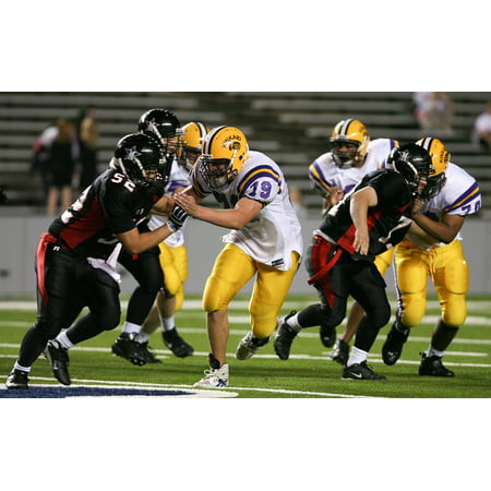 Canvas Print American Football High School Football Tackle Stretched Canvas 10 x