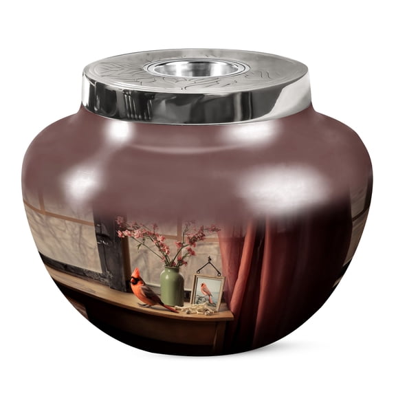 KARYLIZ Cardinal Bird Urns For Human Ashes - Beautiful Urn - Cremation Urn - Urns For Ashes Adult Female - Memorial Urns For Human Ashes - Urn For Ashes Adult Male - Decorative Urns For Ashes 10 Inch
