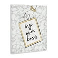 thumbnail image 4 of Stupell Industries My Own Boss Phrase Typography Painting Gallery Wrapped Canvas Art Print Wall Art, 24 x 30, 4 of 8