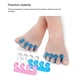 thumbnail image 4 of Separadores de dedos del pie Qarigey 2 pares Azul, 4 of 6
