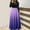 #100-Purple, variant on Haivin Women's Casual Long Sleeve Round Neck Gradient Print Patchwork Maxi Dress for Everyday Wear