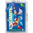 thumbnail image 3 of Sonic the Hedgehog (1991) - 35th Anniversary Thumbs Up Wall Poster, 14.725" x 22.375" Framed, 3 of 5