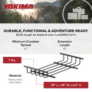 Yakima LoadWarrior 18 in Extension - Rooftop Cargo Basket - Black