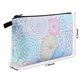 thumbnail image 4 of CHAO Bolsa de maquillaje, bolsa de viaje portátil para cosméticos, bolsa con cremallera, bolsa de maquillaje impermeable, bolsa pequeña multifuncional para mujeres, 1 paquete, flor azul 0175, 4 of 5
