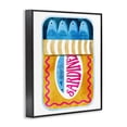 thumbnail image 3 of Stupell Industries Blue & Orange Canned Sardines Black Framed Giclee Art design by Lil' Rue, 14 x 11, 3 of 8