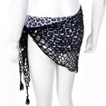 thumbnail image 4 of LMLYSoH Women's Swimwear Triangle Wrap, Fishnet Solid Color Shells Swimsuit Skirt Bikini Cover-Up Shawl, Summer Beach Cover Up, 4 of 9