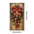 thumbnail image 3 of 35x71" Christmas Door Cover - Multicolor Polyester Holiday Decor for Front Doors & Walls (Easy Hang, Reusable), 3 of 6