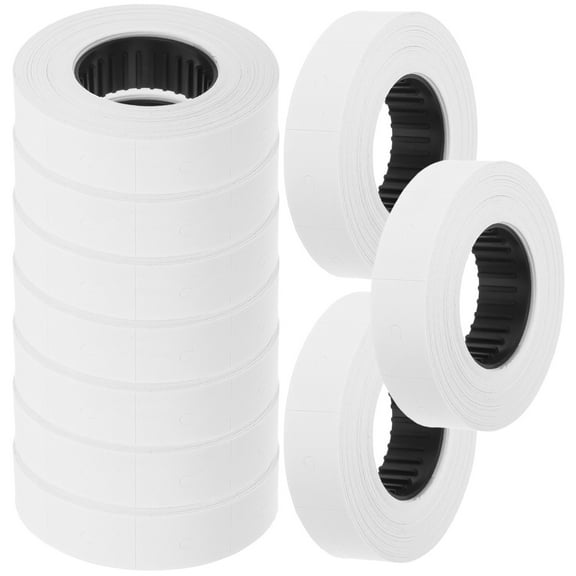 10 Rolls Price Labels Paper for MX 6600 White Labeler Marker Sticker Replacement Parts and Supplies