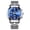 829 Rg Bk l, variant on Mens Watches Stainless Steel Business Wristwatch Push Button Hidden Clasp with Date Waterproof Luminous Quartz Clock