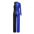 thumbnail image 3 of Aayomet Women's Casual Jumpsuit Workout Jumpsuit Long Sleeved Sports Jumpsuit,Blue M, 3 of 5