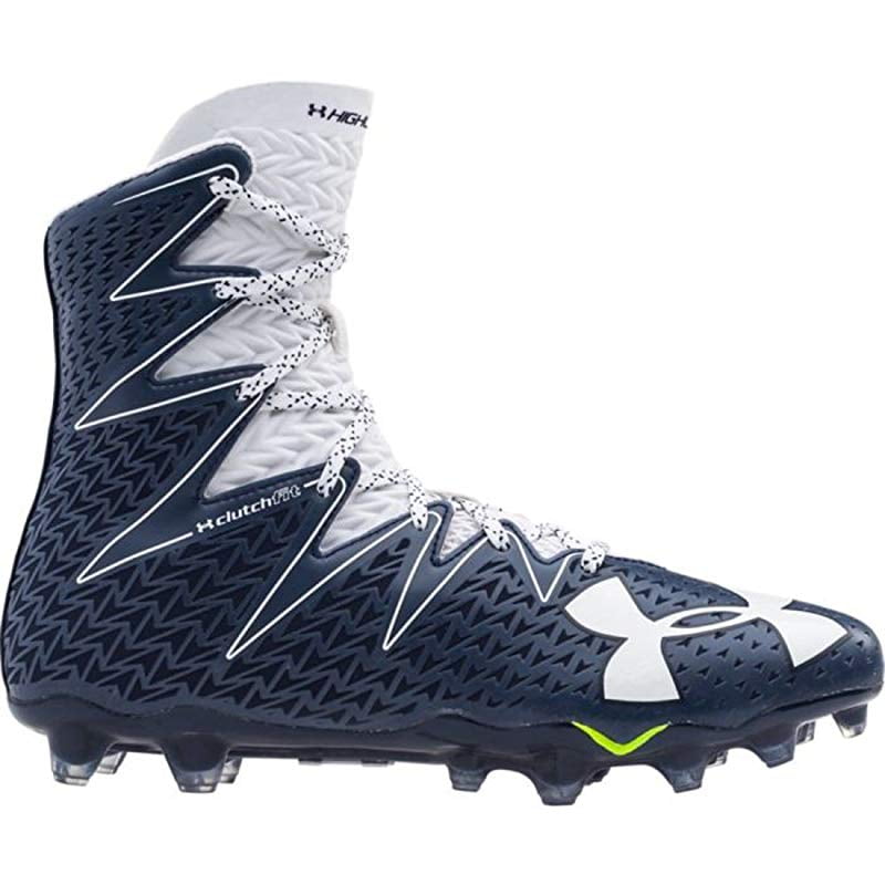 navy blue under armour football cleats