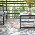 thumbnail image 7 of 5x7 Water Resistant, Indoor Outdoor Rugs for Patios, Front Door Entry, Entryway, Deck, Porch, Balcony | Outside Area Rug for Patio | Black, Floral | Size: 5'1'' x 7'3'', 7 of 7