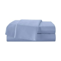 Martex 400TC 3-Pc. Twin Sheet Set - 100% Cotton Sateen, Deep Pocket, Silky Soft, Blue