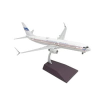 Boeing 737-900ER Commercial Aircraft with Flaps Down White with Red and Blue 1/200 Diecast Model Airplane by GeminiJets