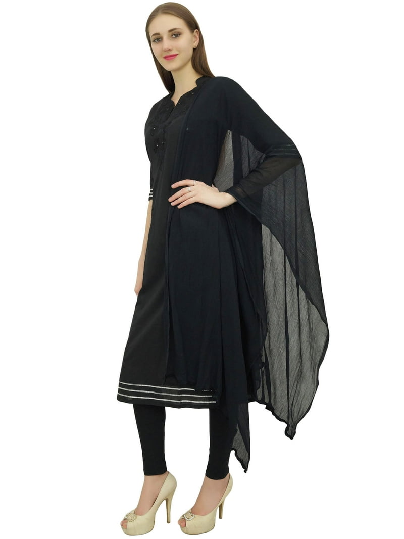 Atasi Readymade Salwar Pants Black Embroidered Cotton Salwar Kameez Suit  Indian Dress - 14 - Walmart.com