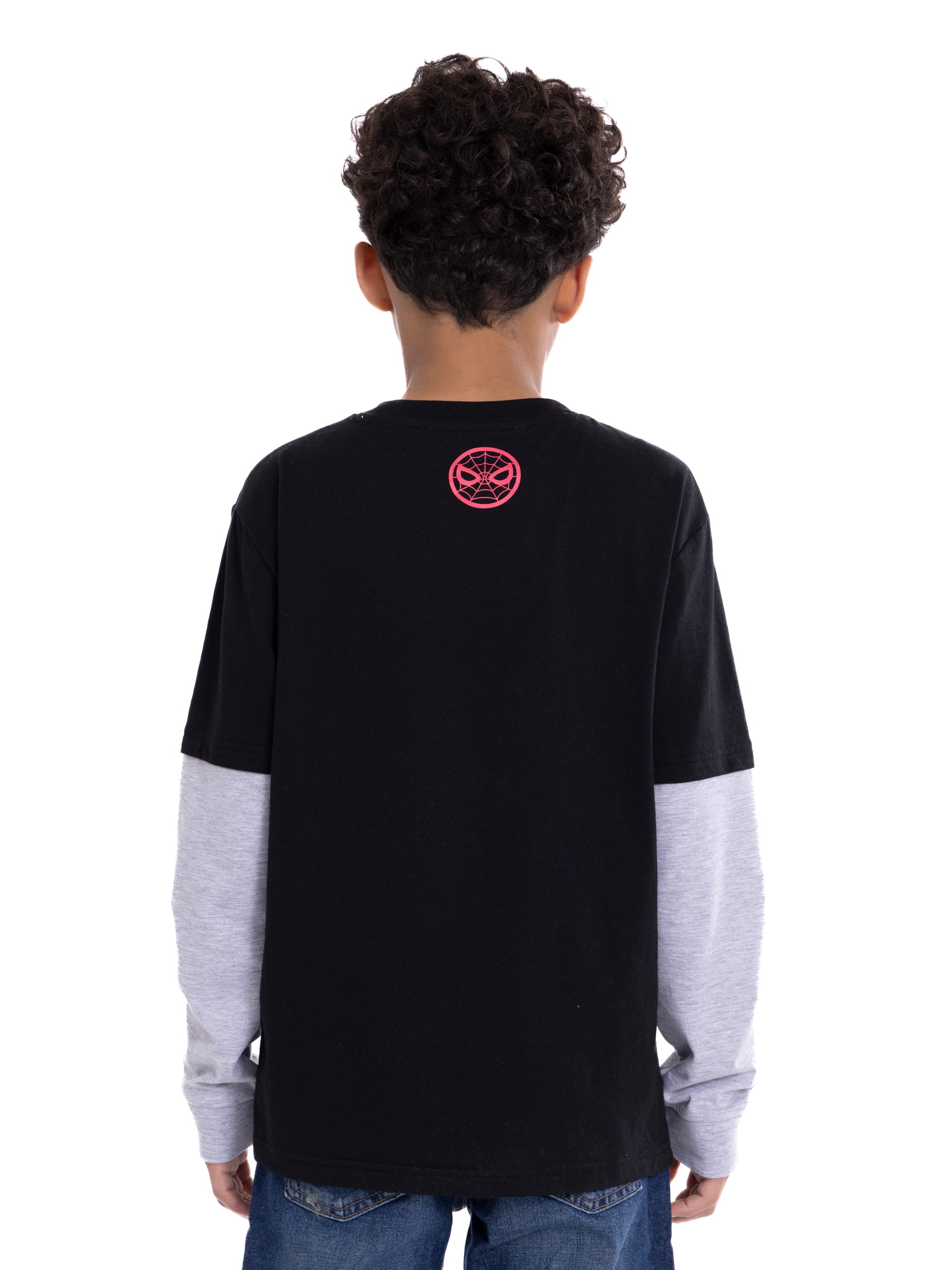 Spider-Man Boys Graphic Long Sleeve Layered Tee, Sizes 4-18