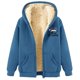 thumbnail image 4 of WILLBEST Sudadera Larga para Mujer, Estilo Casual de Invierno, con Cremallera, Forrada, con Estampado Festivo Chaqueta Suave, Cómoda y Cálida, Ideal para Deportes Al Aire Libre y Uso Diario XX-Grande, 4 of 5