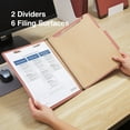 thumbnail image 4 of Staples 60% Recycled Pressboard Classification Folder 2-Divider 2.5" Expansion Letter Size Brick Red, 4 of 4
