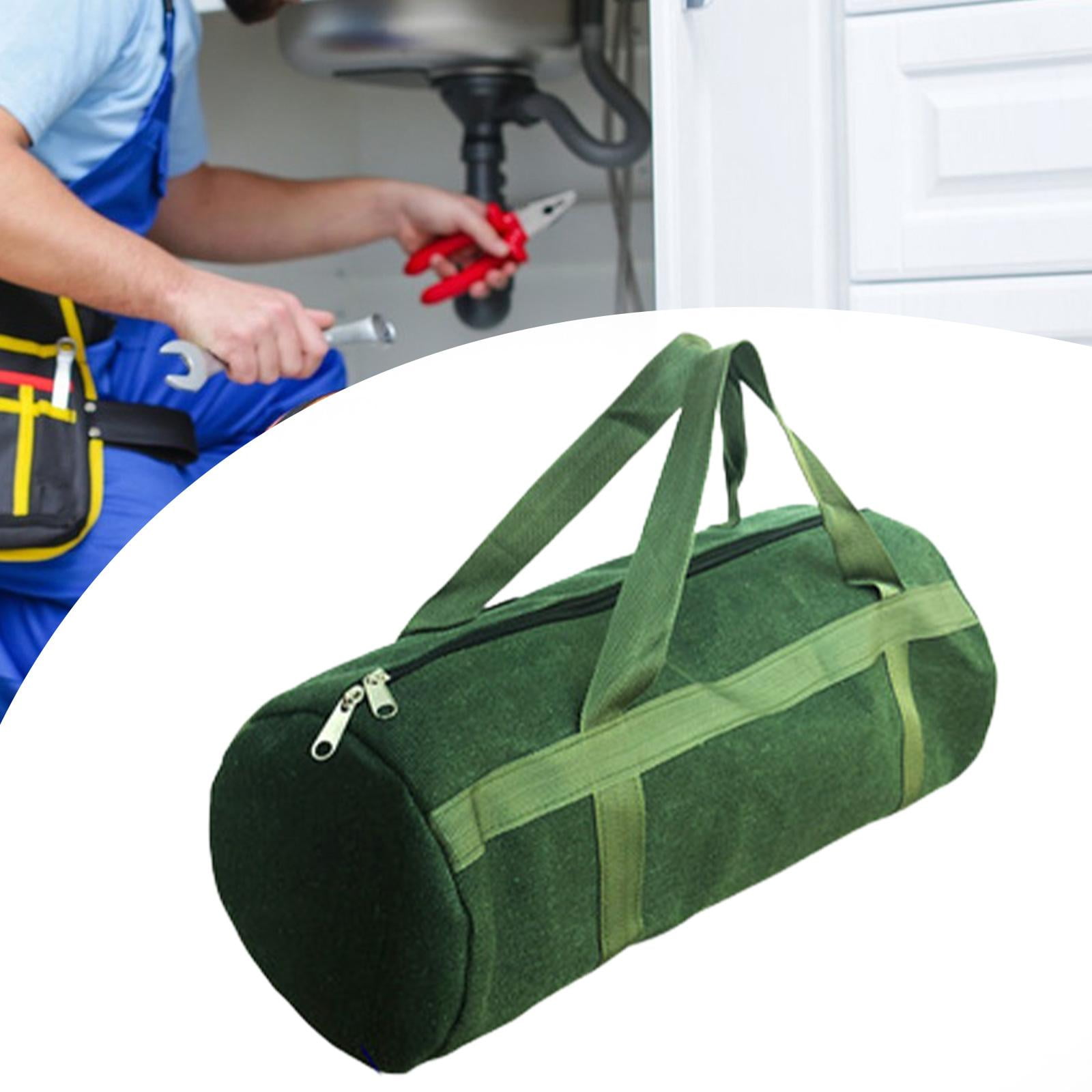 Colaxi Canvas Tool Bag Tool Organizer Bag Wide Mouth Pouch Carrying Case Thick Heavy Duty Tools Case Tool Tote for Worker Woodworker 80x29cm
