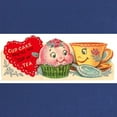 thumbnail image 2 of CafePress - Vintage Retro Cupcake And Teacup Maternity T Shirt - Maternity Dark T-Shirt, 2 of 3