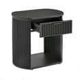 thumbnail image 3 of Weston Home Shirley Black Finish 1-Drawer End Table, 3 of 10