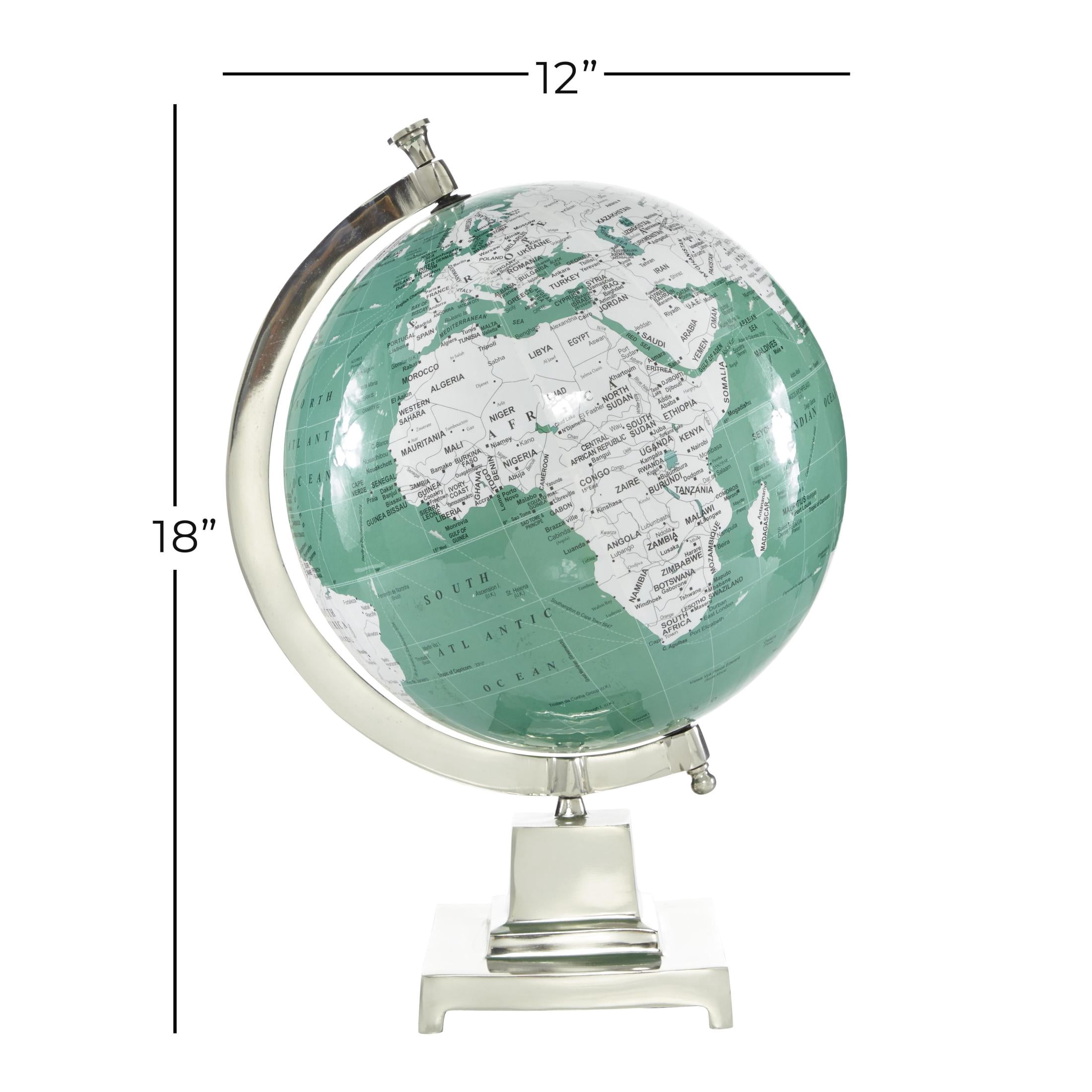 DecMode 12" Teal World Map Globe