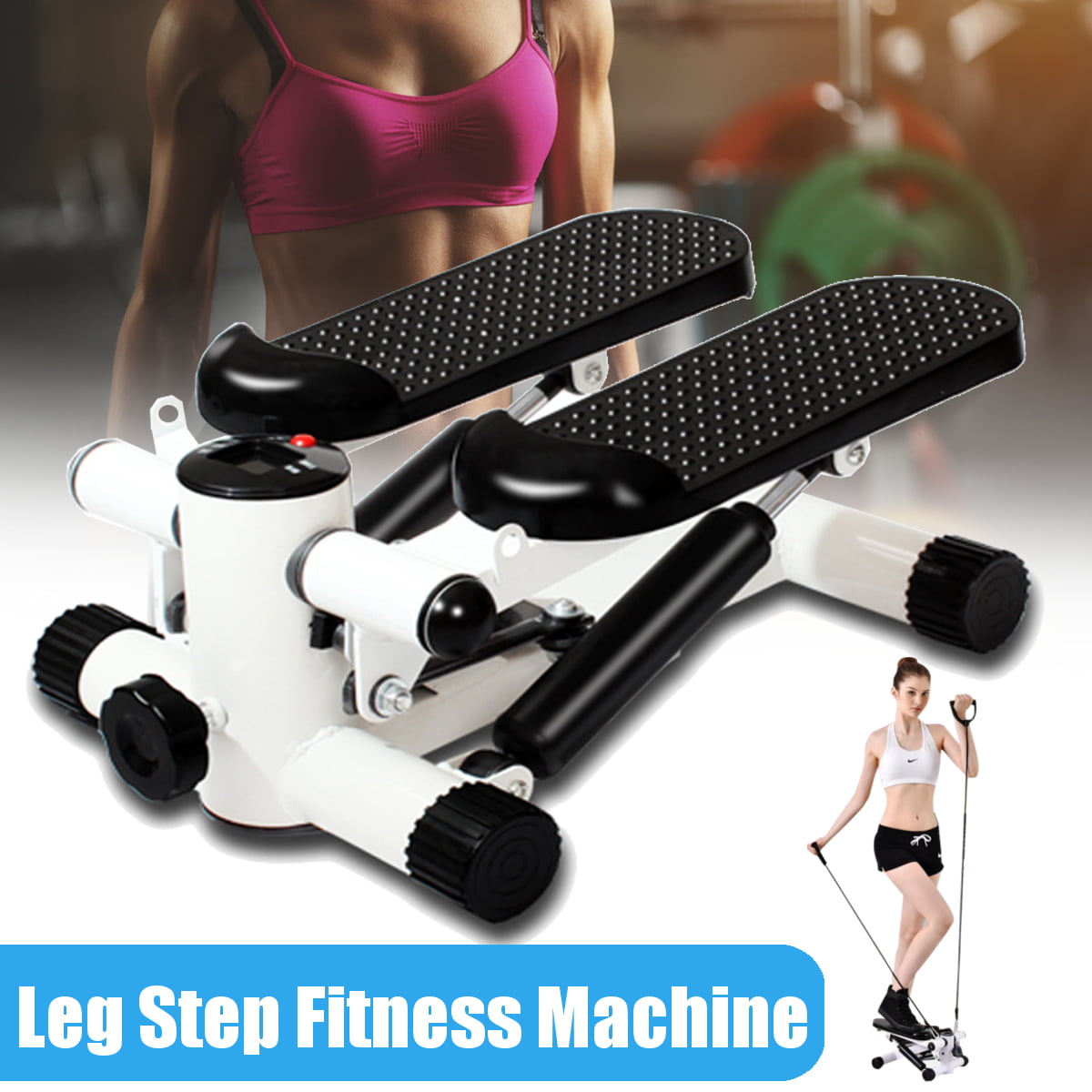 Mini Exercise Stepper Pedal Fitness Cardio Workout Trainer Home Gym Step Machine 