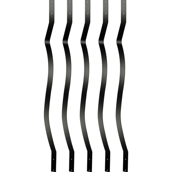 61 Piece Aluminum Deck Railing 29.5 x 1 Inch Staircase Porch Railing with Screws for Wood Composite Decks