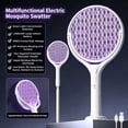 thumbnail image 5 of FIIOEOY Rotating Head Electric Fly Swatter Racket 3500V Rechargeable Bug Zapper Racket Bug Zapper Indoor Fly Zapper Mosquito Zapper Flies Killer for Indoors, with a Telescopic Extension, 5 of 13
