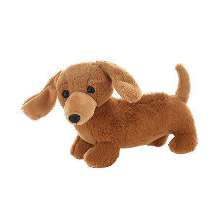 Weiner the Dachshund 8 Inch Plush Stuffed Dog Toy Soft Wiener Dog