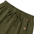 thumbnail image 6 of SOFTCCLO Shorts for Women Plus Size Summer Beach Button Shorts Solid 5 Inch Casual Womens Shorts Army Green L, 6 of 6