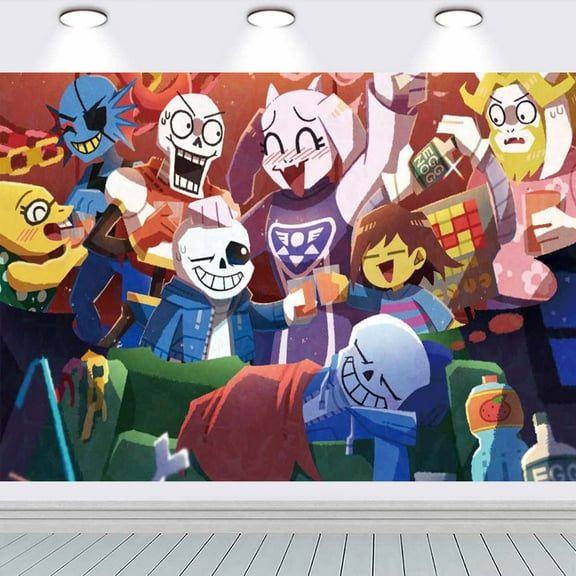 Undertale Taspestry Wall Decor school Background Backdrop Party Supplies Banner Poster Decor Decorations