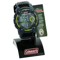 Coleman Men's 40673 Digital Dual Time Sport Watch, Water Resistant, Black