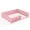 Pink, variant on Bellemave Queen Size Floor Bed with Bookshelf, Wood Montessori Beds with Slats and Safety Guardrail, Low Profile Queen Bed Frame with Fence, No Box Spring Needed (Pink)