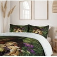 thumbnail image 6 of Ambesonne Cartoon Duvet Cover Set, Forest Elf in Cocoon Night, 2-Calking, Green Brown, 6 of 7