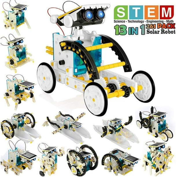 13-en-1 Education Solar Robot Kit Jouets -bricolage Construction Science  Expérience Jouets Pour Les Enfants, Apprendre la Science Garçons Filles  Jouets Pour Cadeau d'Anniversaire