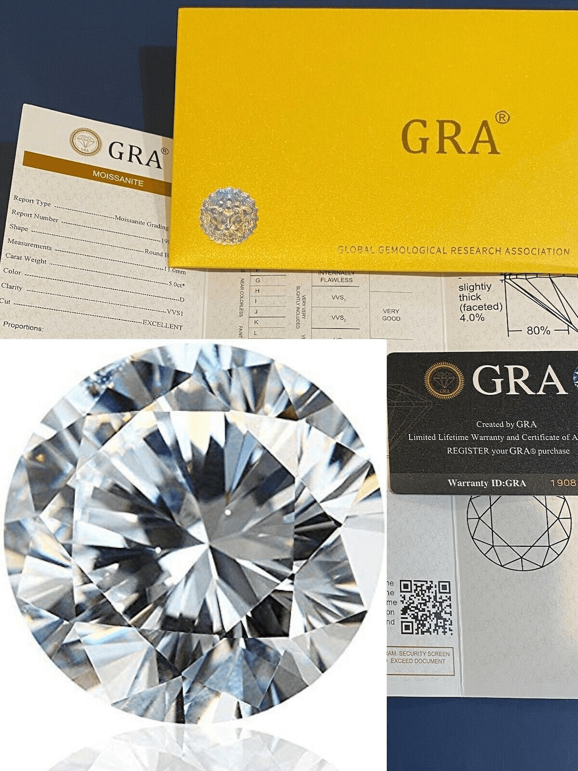 Moissanite Solitaire Stud Earrings, Certified D Color VVS1 Earrings, Skewbacks Earrings, 14k Gold Earrings With Gra