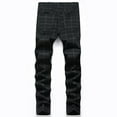 thumbnail image 3 of LZLER Casual Plaid Dress Pants for Men Stretch Flat-Front Chino Pants, 3 of 6