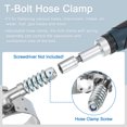thumbnail image 4 of Unique Bargains T-Bolt Hose Clamp 4Pack 51-57mm Spring Loaded Intake Intercooler Hose Clamps, 4 of 4
