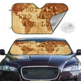 thumbnail image 4 of Goofa Not All Those Who Wander Are Lost2 Printed Car Windshield Sunshade,Foldable Reflective Sun Visor,UV Protection Heat Blocker Sunshade,Car Cooling Accessory-Small, 4 of 7