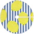 thumbnail image 1 of FMSHPON Lemon Pattern Xmas Christmas Tree Skirt Stand Mat for Holiday Party Decoration Indoor Outdoor 48 inches, 1 of 6