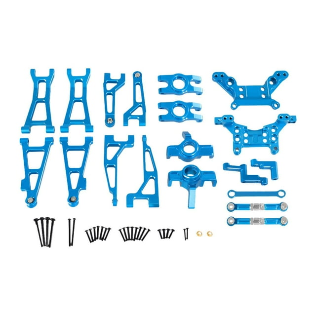 HILABEE 1/16 RC Car Upgrade Set Easy Installation Aluminum Alloy for 16207 H16 16208 blue