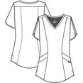 thumbnail image 5 of Adar Pro Scrubs For Women - Modern V-Neck Scrub Top, 5 of 6