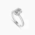 thumbnail image 2 of Spot Jewel Solitaire 2.3 Ct Oval Cut Lab Created Diamond Ring - 14K Silver Ring for Her - Engagement Wedding Ring for Women's - Anniversary Gift for Women's - Gorgeous Anniversary Gift for Her, 2 of 6
