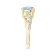 thumbnail image 3 of Angara Natural 1.6 Ct. Aquamarine with Diamond Infinity Ring in 14K Yellow Gold for Women (Ring Size: 11.5), 3 of 9