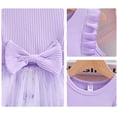 thumbnail image 5 of Bellafa Girls Tulle Dresses Princess Flutter Sleeve Bowknot Tutu Dresses for Toddler Girl 1-7 Years, 5 of 6