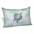 thumbnail image 2 of Sea Turtle Coastal Pillow Covers King, Blue Green Summer Beach Coral Soft Brushed Microfiber Breathable Throw Pillow Covers, Pillowcase with Zipper for Couch Sofa Bedroom Living Room 20"x36", 2 of 9